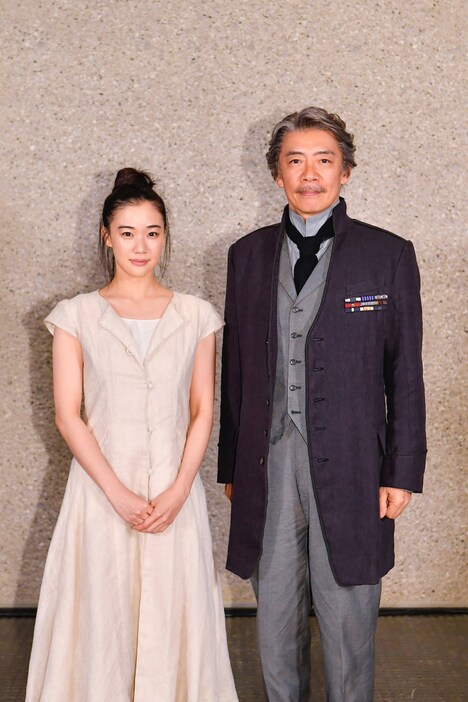 パルコ・プロデュース「アンチゴーヌ」初日前会見より。（撮影：阿部章仁）