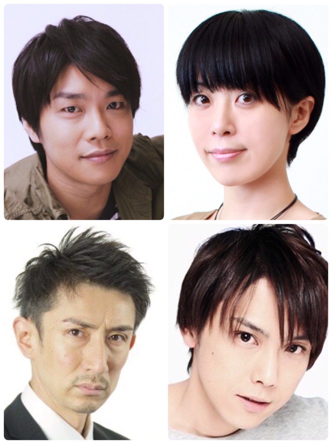 上段左から畑中智行、永井幸子。下段左から篠原功、増田裕生。