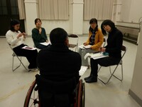 コンブリ団 その10「『ムイカ』再び」の稽古の様子。