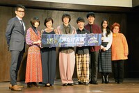 「AbemaTVオリジナルドラマ進出記念作品#声だけ天使」完成披露試写会より。
