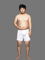 ボディメイク前の市川九團次。