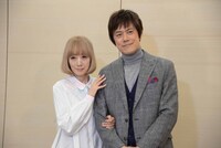 ミュージカル「マディソン郡の橋」合同取材会より、左から涼風真世、山口祐一郎。