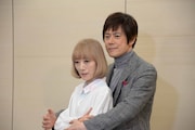 ミュージカル「マディソン郡の橋」合同取材会より、左から涼風真世、山口祐一郎。