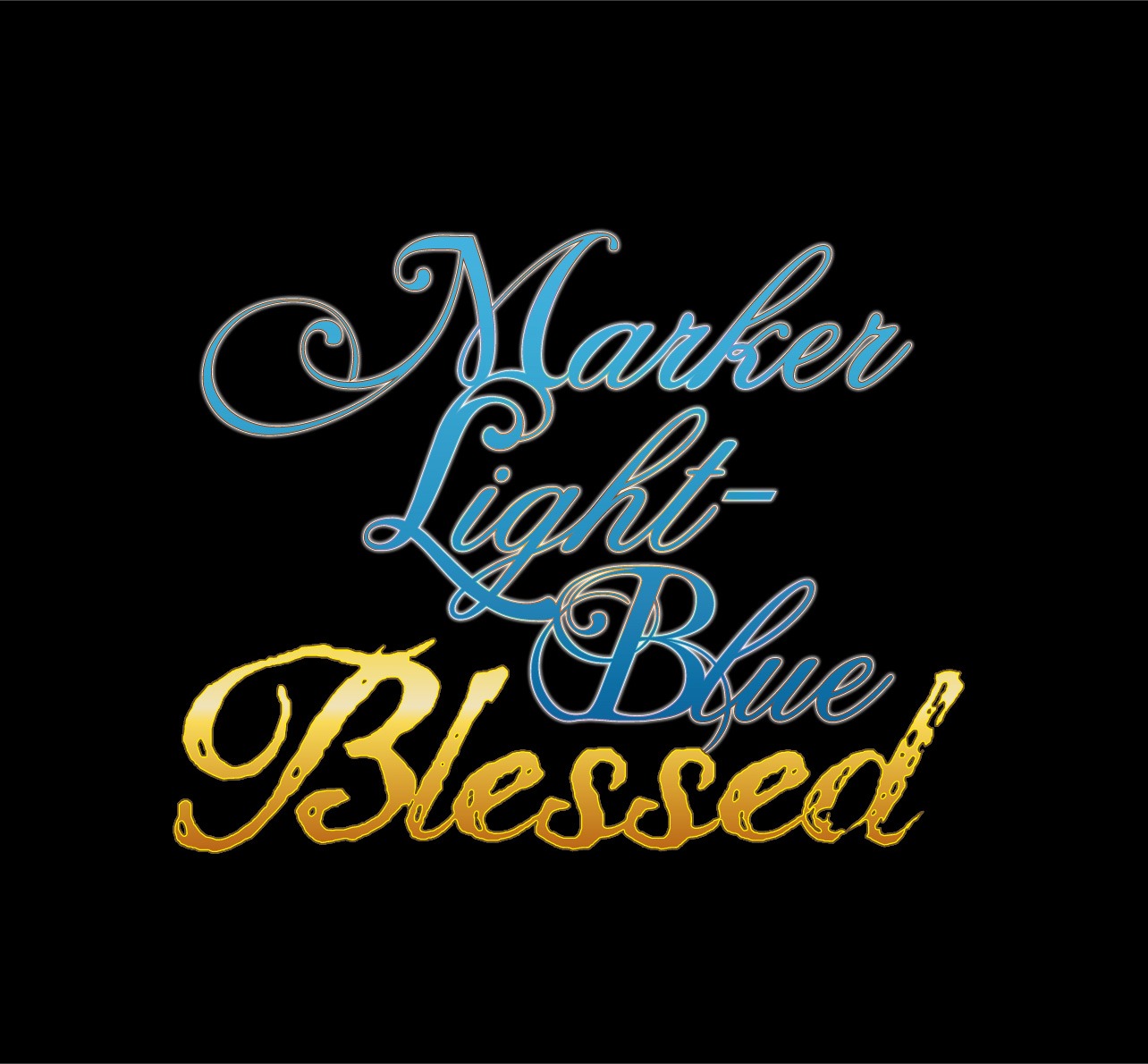 「MARKER LIGHT-BLUE Blessed」ロゴ