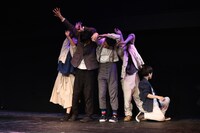 泥棒対策ライト 12号機設置公演「夕暮れメトロノーム」より。（Photo：Mika Kitamura）