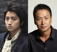 左から藤原竜也、椎名桔平。