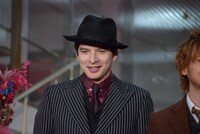 ミュージカル「ブロードウェイと銃弾」囲み取材より、城田優。