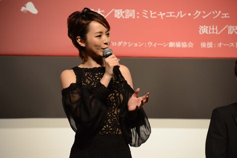 ミュージカル「モーツァルト！」製作発表会見より、平野綾。