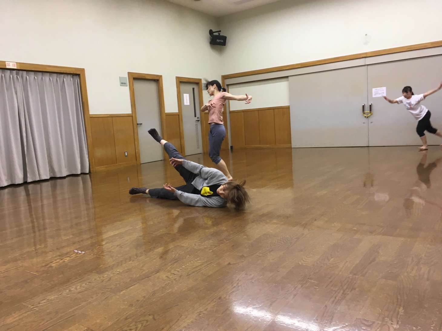 稽古の様子。
