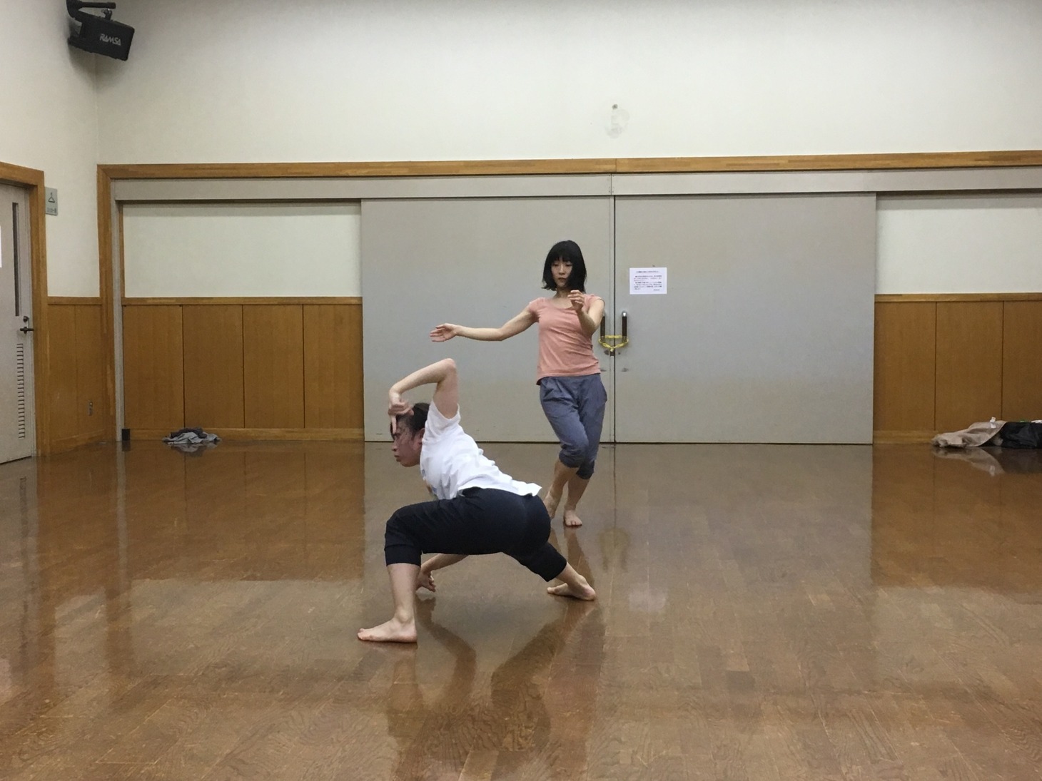 稽古の様子。