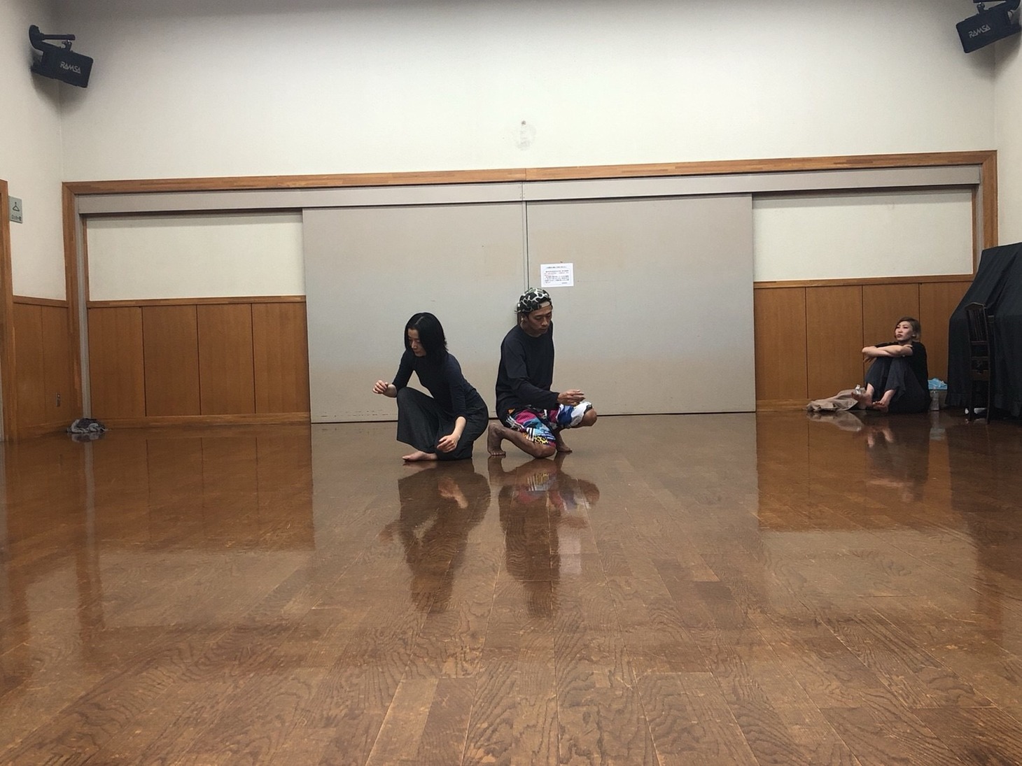 稽古の様子。