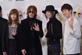 左から松田凌、SUGIZO、辻仁成、村井良大。