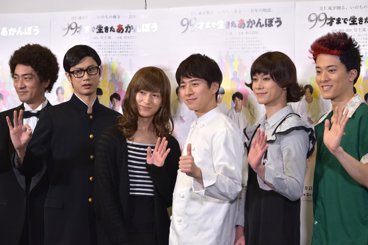 左から松田賢二、馬場良馬、松田凌、村井良大、玉城裕規、松島庄汰。