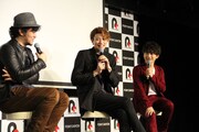 「グランギニョル」DVD発売記念イベント「ヴァンパイアハンターの宴」より。左から末満健一、東啓介、松浦司。
