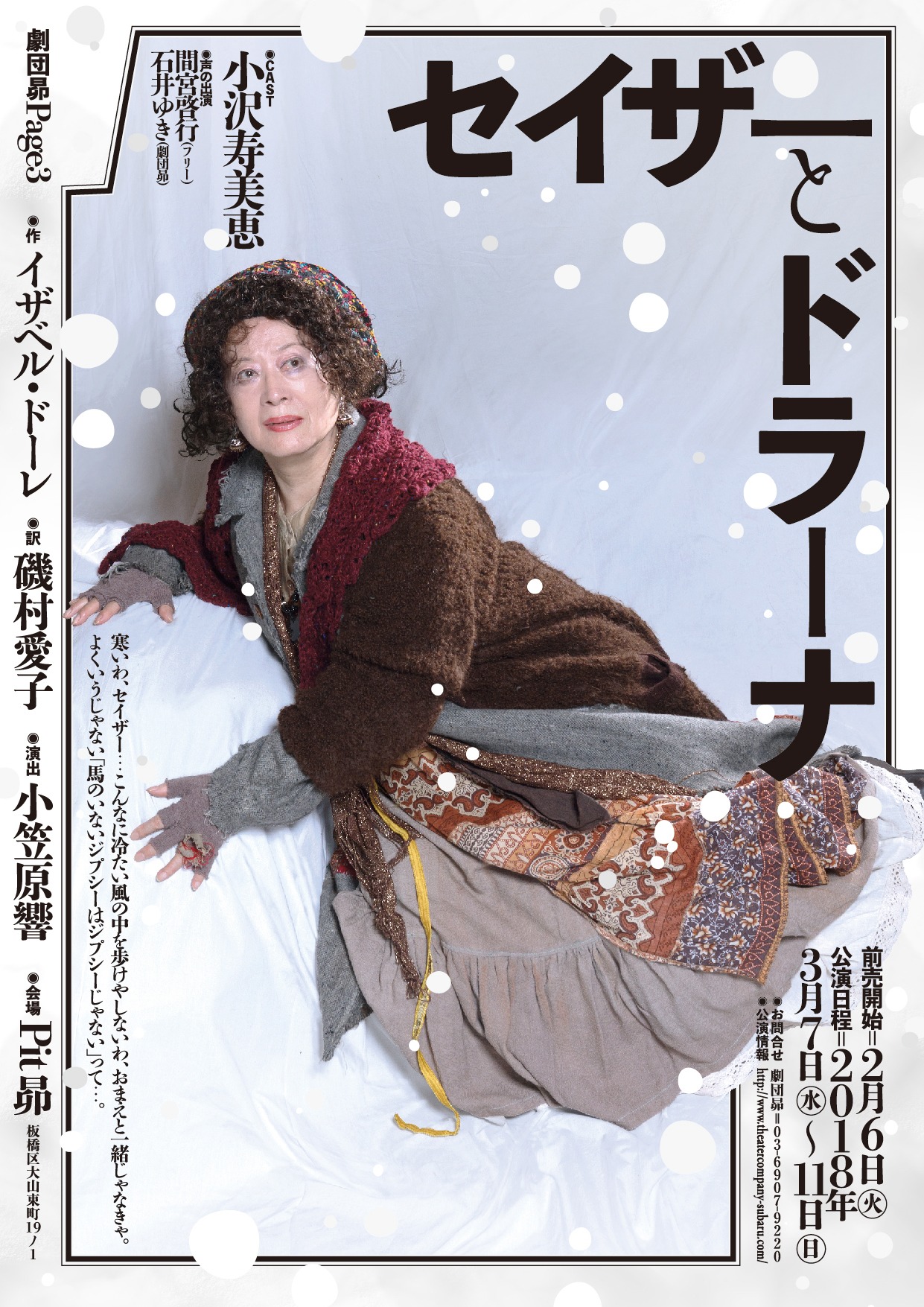 劇団昴Page3「セイザーとドラーナ」チラシ表
