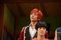 舞台「おそ松さん on STAGE ～SIX MEN'S SHOW TIME 2～」囲み取材より、おそ松（F6）役の井澤勇貴。