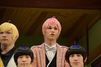 舞台「おそ松さん on STAGE ～SIX MEN'S SHOW TIME 2～」囲み取材より、トド松（F6）役の中山優貴。