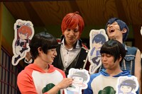 舞台「おそ松さん on STAGE ～SIX MEN'S SHOW TIME 2～」囲み取材より。