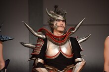 織田信長役の唐橋充。