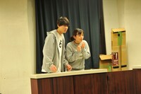 キ上の空論 #8「おかえりのないまち。色のない」稽古の様子。