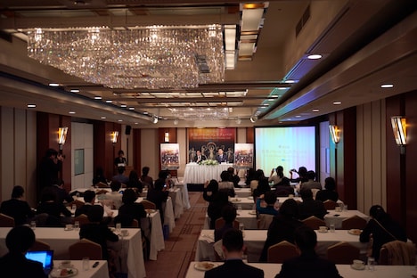 「世界バレエフェスティバル」記者会見より。（Photo by Mizuho Hasegawa）