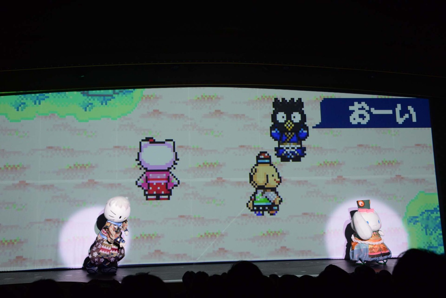「KAWAII KABUKI～ハローキティ一座の桃太郎～」公開ゲネプロより。