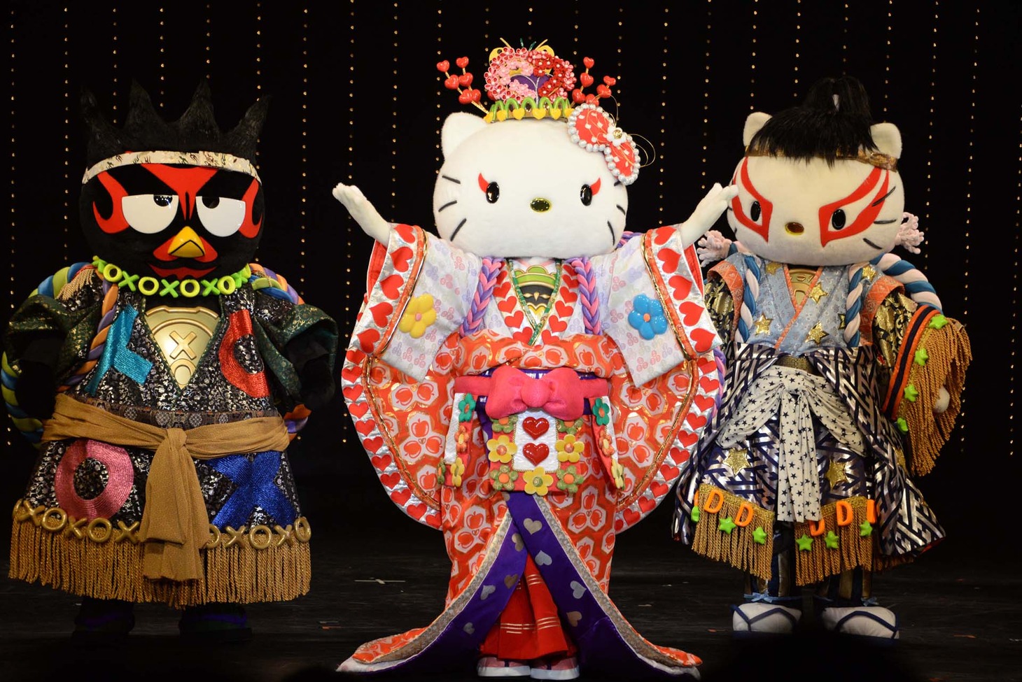 「KAWAII KABUKI～ハローキティ一座の桃太郎～」公開ゲネプロより。