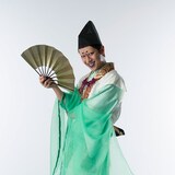 ウチクリ内倉扮する岩倉具視。