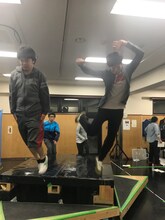 クロムモリブデン「たまには海が泳げ！」稽古の様子。