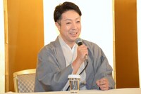 「松竹大歌舞伎」東コース製作発表より。尾上菊之助。