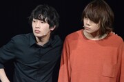 「御茶ノ水ロック-THE LIVE STAGE-」ゲネプロより。左から松本岳演じる新田誠、佐藤流司演じる片山始。