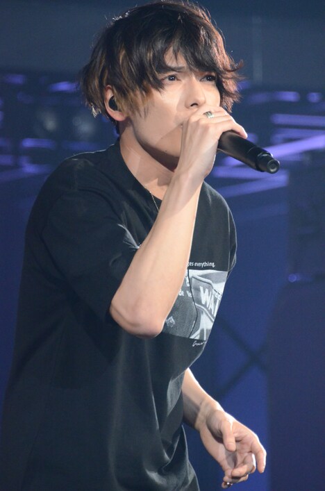 「御茶ノ水ロック-THE LIVE STAGE-」ゲネプロより。崎山つばさ演じるSHO。