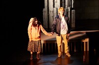 「悪人」ゲネプロより。（写真：関信行）