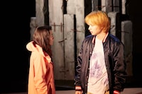 「悪人」ゲネプロより。（写真：関信行）