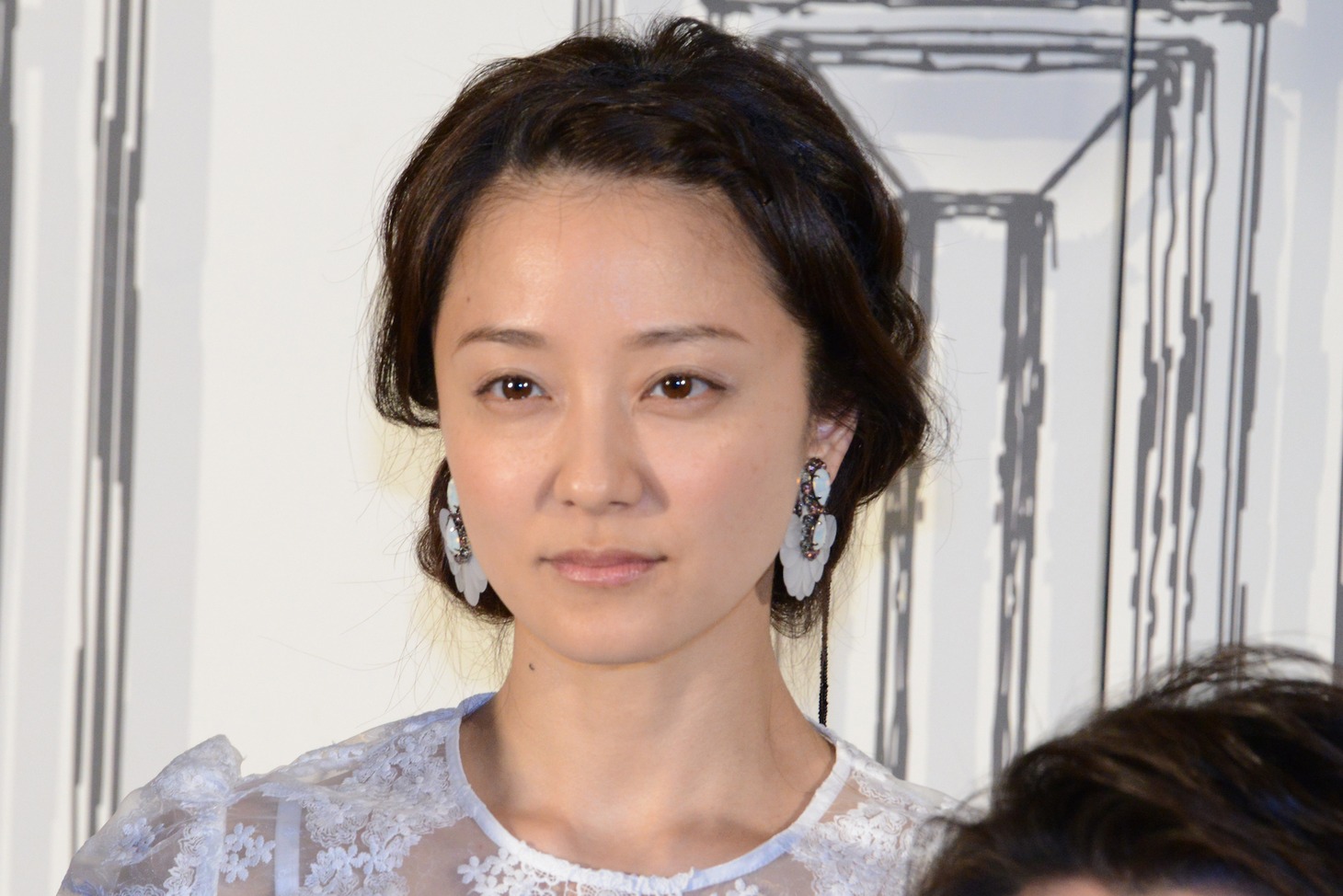 舞台「レインマン」取材会より、中越典子。