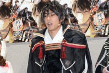 「イケメン戦国 THE STAGE～織田信長編～」囲み取材より、織田信長役の小笠原健。