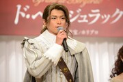 「シラノ・ド・ベルジュラック」製作発表記者会見より、白洲迅。
