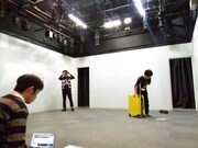 ままごと「ツアー」稽古場の様子。