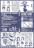 劇団昴公演「冬 Winter」「ダウイー夫人の勲章 The Old Lady Shows Her Medals」チラシ裏