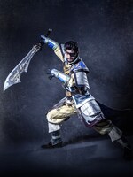 渡辺和貴演じる夏侯惇。