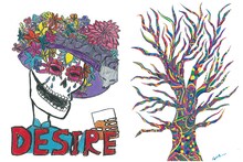 鈴木杏によるイラスト。