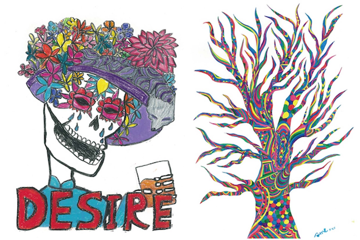 鈴木杏によるイラスト。