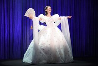 宝塚歌劇月組「ミュージカル『エリザベート―愛と死の輪舞（ロンド）―』」制作発表会より、愛希れいか演じるエリザベート。