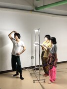 劇団子供鉅人 本公演ニューカウント vol.8「ハミンンンンンング」稽古の様子。