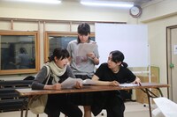 田上パル 第17回公演「Q学」稽古の様子。