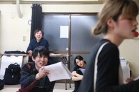 田上パル 第17回公演「Q学」稽古の様子。