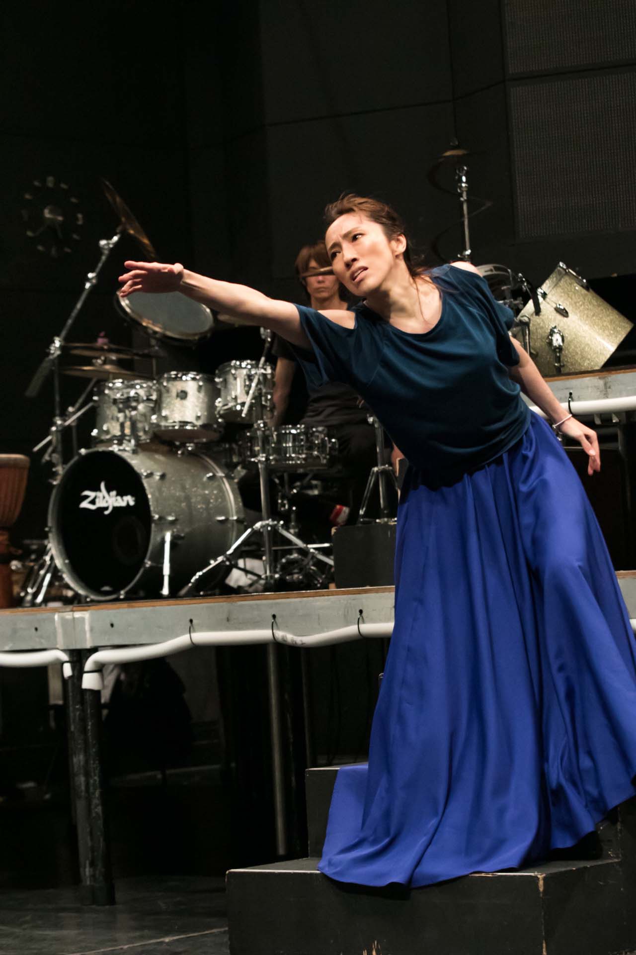 DIAMOND☆DOGS 15th Anniversary Series「Dramatic super dance theater『FLAMENCO マクベス』～眠りを殺した男～」稽古の様子。