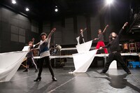 DIAMOND☆DOGS 15th Anniversary Series「Dramatic super dance theater『FLAMENCO マクベス』～眠りを殺した男～」稽古の様子。