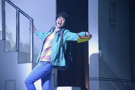 ミュージカル「アメリ」公開ゲネプロより。太田基裕演じるニノ。