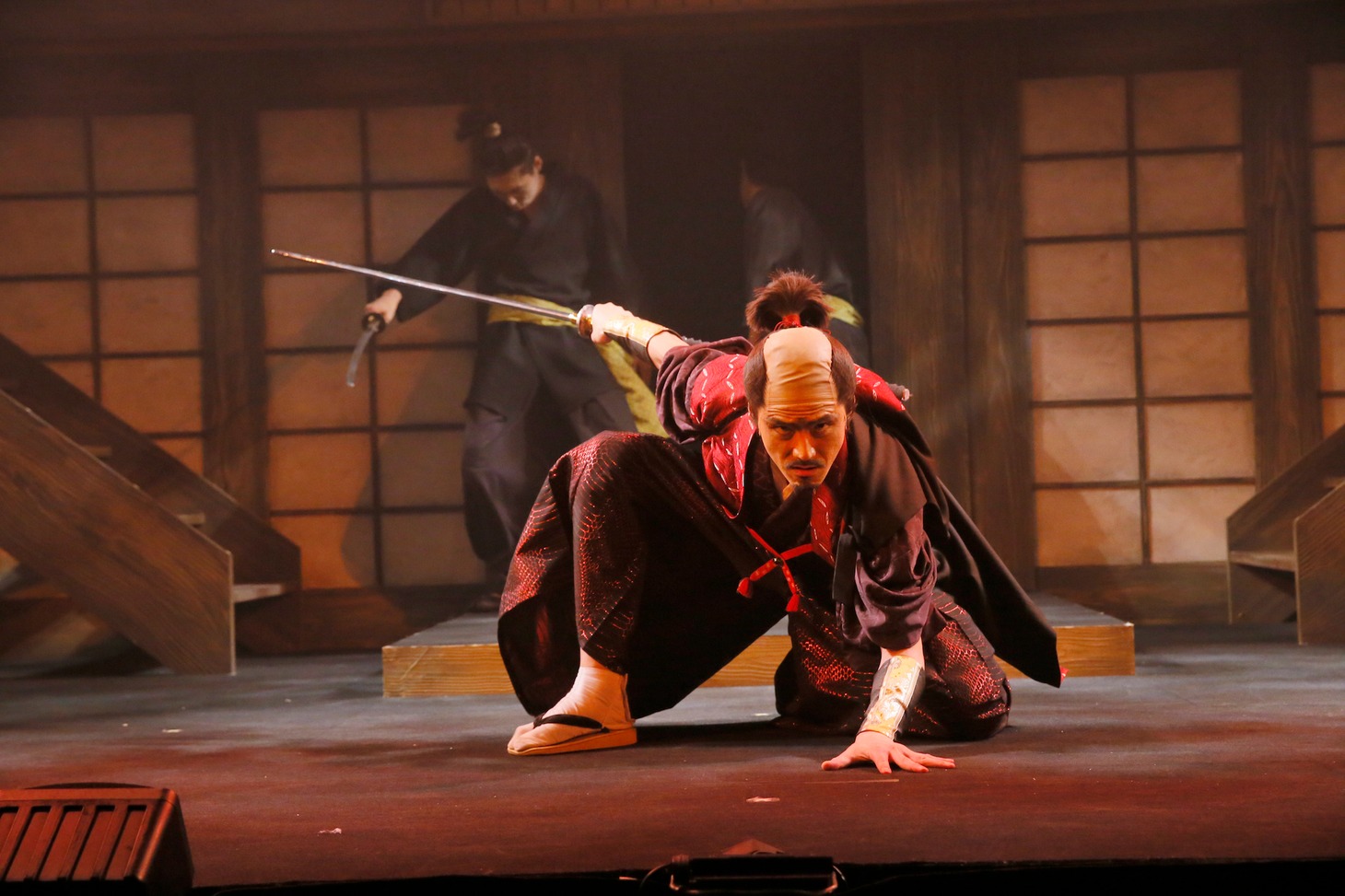 舞台「信長の野望・大志-春の陣-天下布武～金泥の首編～」より。(c)洲脇理恵（MAXPHOTO）